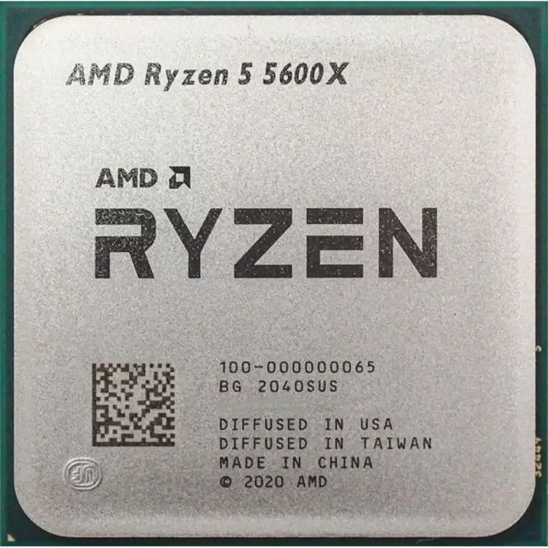 Desktop-Prozessor AMD Ryzen 5 5600X, 6 Kerne, 3,7 GHz Basis, 4,6 GHz Boost, 32 MB L3, Sockel AM4, DDR4-3200 Unterstützung