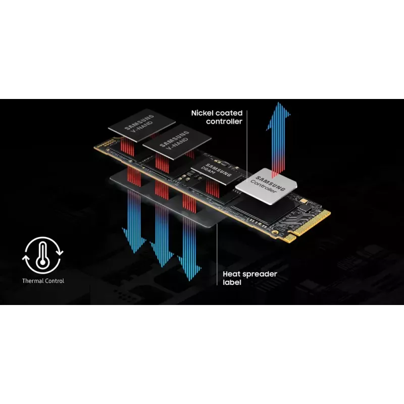 SSD-Festplatte Samsung 8 TB M.2 PCI Express 5.0 NVMe V-NAND TLC MZ-VAP8T0