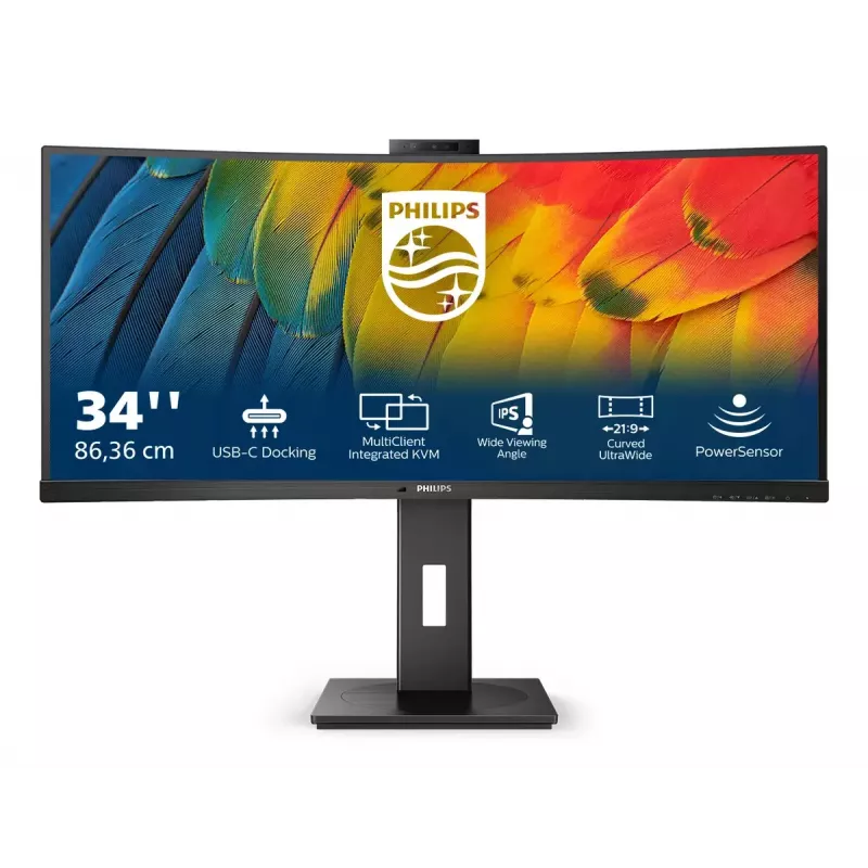 Philips 5000 series 34B1U5600CH/00 Computer Monitor 86,4 cm (34 Zoll) 3440 x 1440 Pixel Wide Quad HD LCD Schwarz