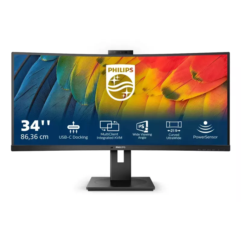Philips 5000 series 34B1U5600CH/00 Computer Monitor 86,4 cm (34 Zoll) 3440 x 1440 Pixel Wide Quad HD LCD Schwarz