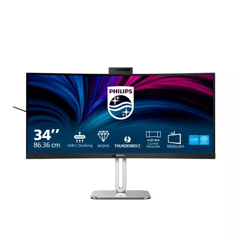 Philips 6000 series 34B2U6603CH/00 Computermonitor 86,4 cm (34 Zoll) 3440 x 1440 Pixel Wide Quad HD LCD Grau
