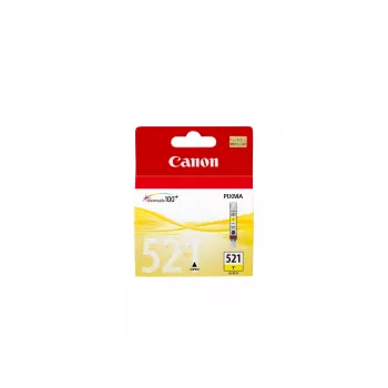 Canon CLI-521Y Gelbe Tintenpatrone, Gelb, Pigmenttinte, 1 Stück, Einzelpackung