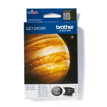 Brother LC1240BK Tintenpatrone 1 Stk. Original Schwarz