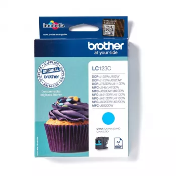 Brother LC123C Tintenpatrone 1 Stk. Original Cyan