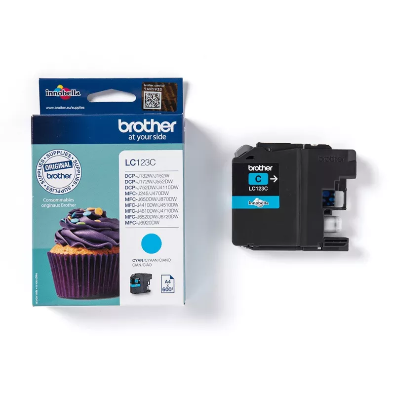 Brother LC123C Tintenpatrone 1 Stk. Original Cyan