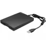 Sandberg USB-Diskettenlaufwerk, Externes Diskettenlaufwerk, USB 2.0, 360 U/min, 102 mm, 140 mm, 17 mm