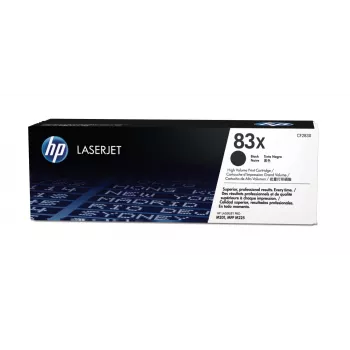 HP 83X Schwarz Original LaserJet-Tonerkartusche mit hoher Reichweite, 2200 Seiten, Schwarz, 1 Stk.