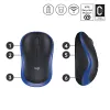 Logitech Wireless Mouse Blau 910-002239