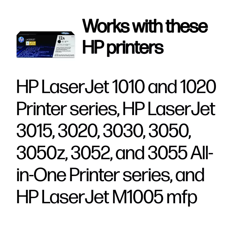 HP 12A Black Original LaserJet Tonerkartusche
