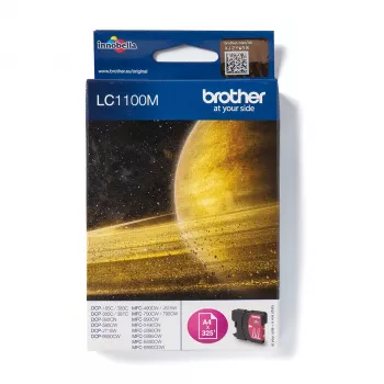 Cartridge Brother LC-1100M Red 325 Seiten (5.5ml) DCP385,585,715,MFC290,490,615