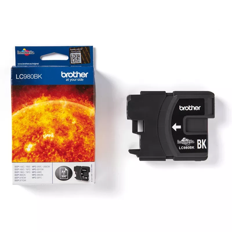 Brother LC980BK Tintenpatrone 1 Stück Original Schwarz