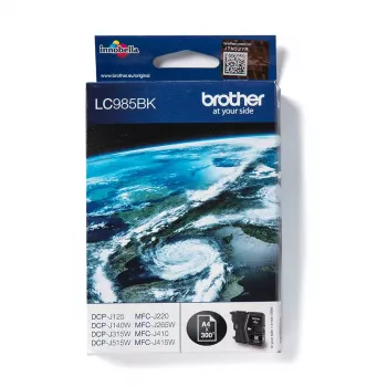 Brother LC985BK Tintenpatrone, 1 Stück, Original, Schwarz