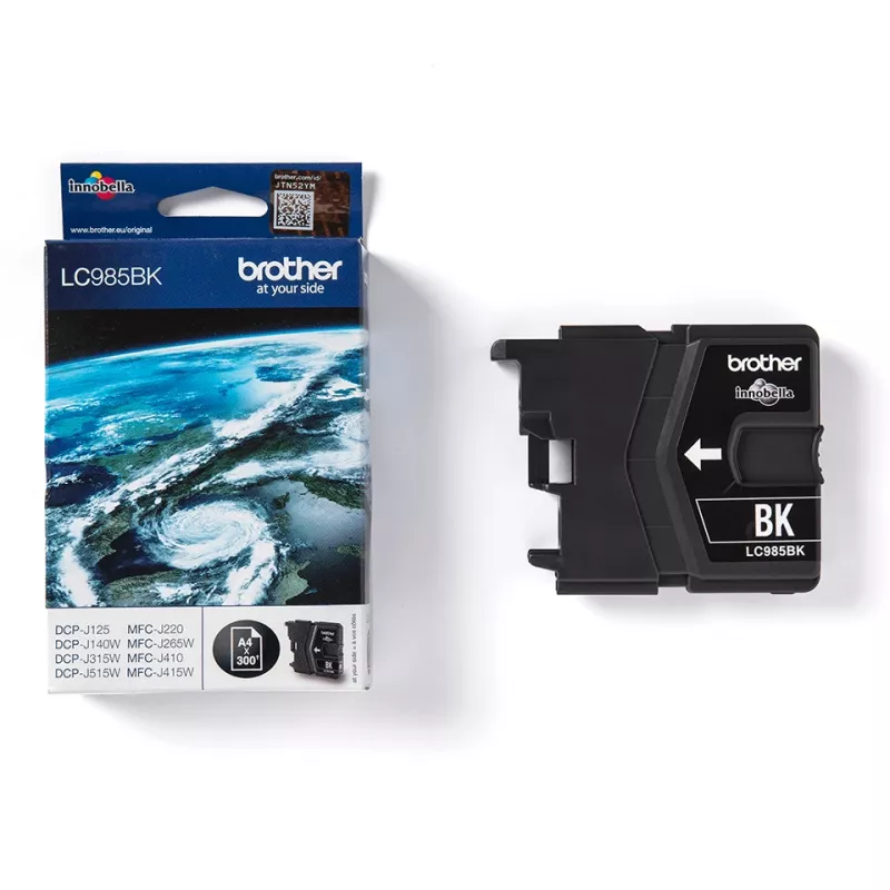 Brother LC985BK Tintenpatrone, 1 Stück, Original, Schwarz