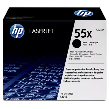 HP 55X Hochleistungs-Schwarz Original LaserJet Tonerkartusche, 12500 Seiten, Schwarz, 1 Stk.