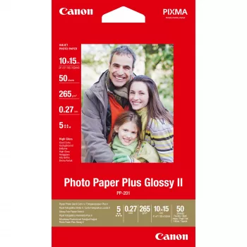 Canon PP-201 Glossy II Fotopapier Plus 4x6 Zoll - 50 Blatt