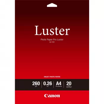 Fotopapier, Canon, LU-101 Luster Fotopapier Pro A4 - 20 Blatt