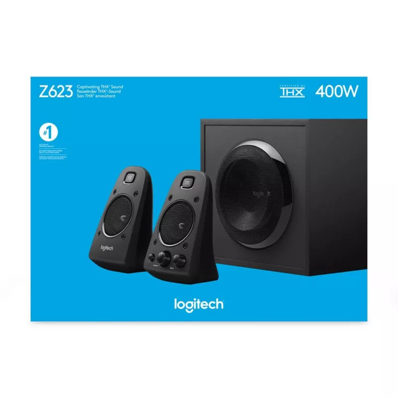 Lautsprecher Logitech SPEAKER 2.1 Z623/980-000403 200W