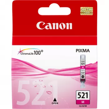 Canon CLI-521M Magenta Tintenpatrone, Magenta, Pigmenttinte, 1 Stück