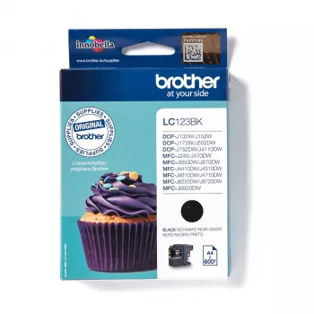 Brother LC123BK Tintenpatrone 1 Stk. Original Schwarz