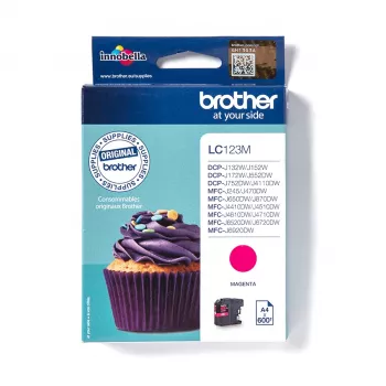Brother LC123M Tintenpatrone 1 Stk. Original Magenta