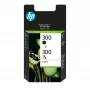 HP 300 2er-Pack Schwarz/Dreifarbig Original Tintenpatronen, Schwarz, Cyan, Magenta, Gelb, Pigmenttinte, Farbstofftinte, 2 Stück, 200 Seiten, 165 Seiten