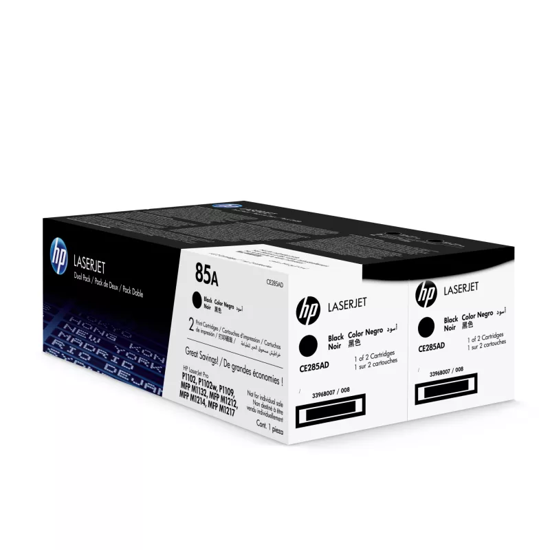 HP 85A 2er-Pack schwarze Original LaserJet Tonerkartuschen