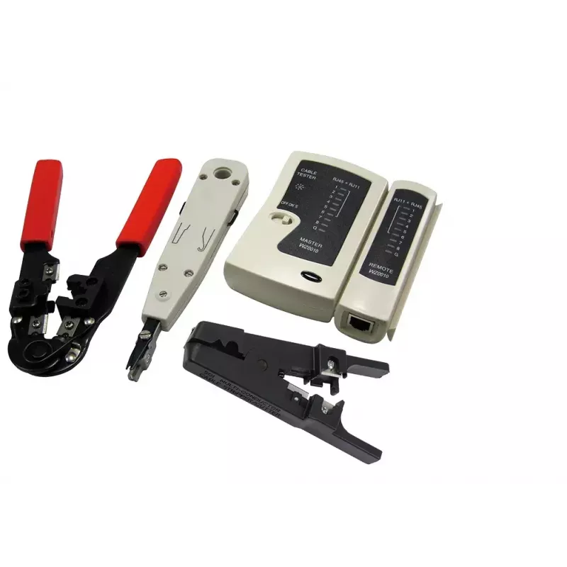 Kabelvorbereitungswerkzeug-Set LOGILINK WZ0012 — Werkzeuge für RJ45 und RJ11 (Abisolierer, Crimpzange, Schneider)