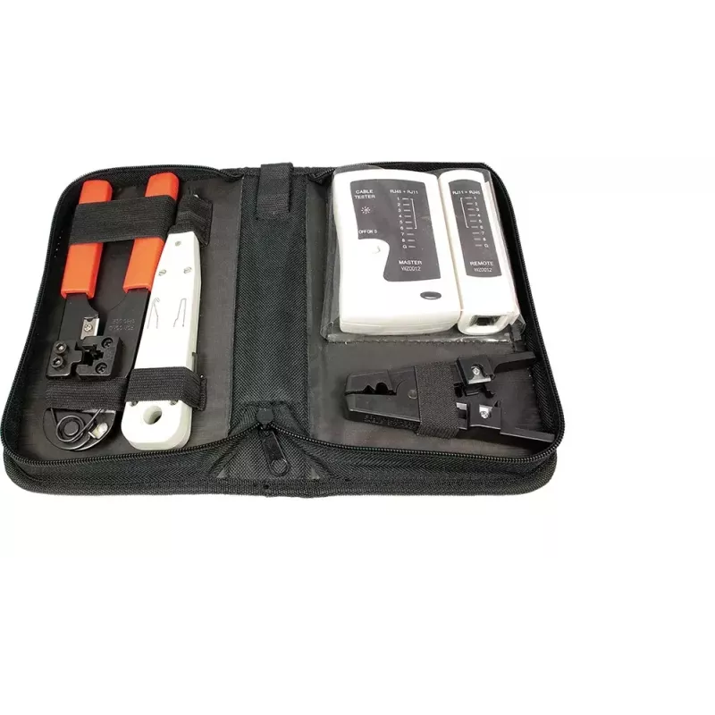 Kabelvorbereitungswerkzeug-Set LOGILINK WZ0012 — Werkzeuge für RJ45 und RJ11 (Abisolierer, Crimpzange, Schneider)