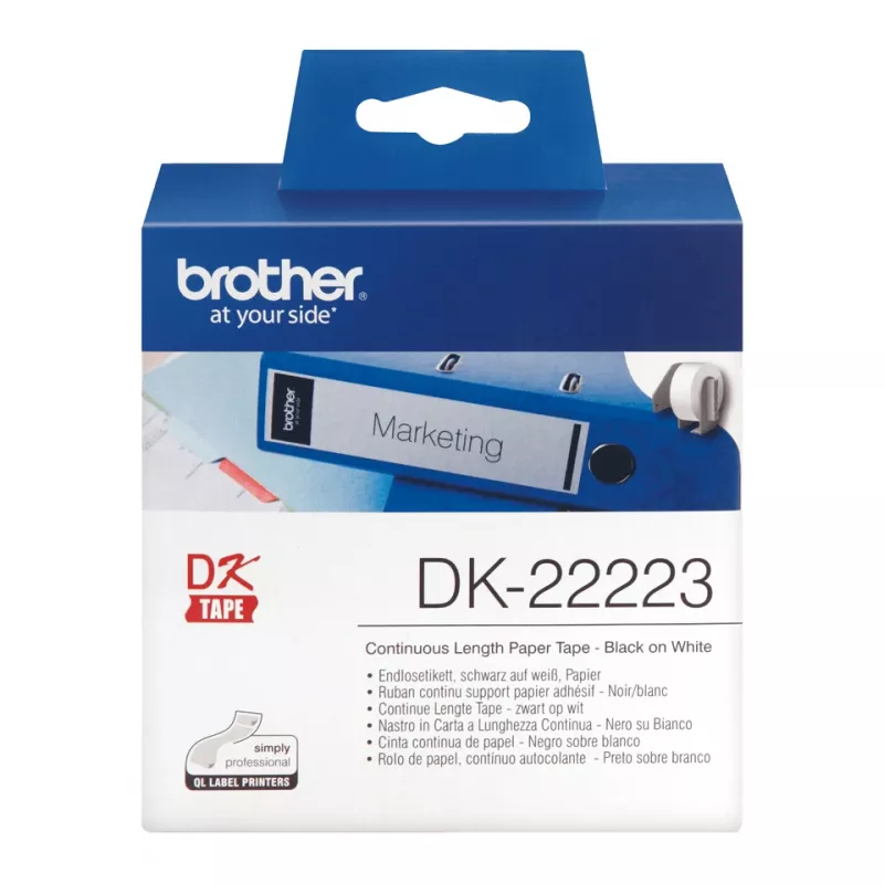Brother DK-22223 Druckeretikett Weiß