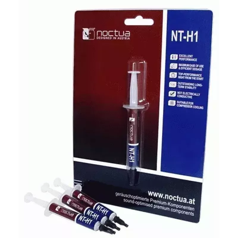 Wärmeleitpaste Noctua NT-H1 1,4 g — weiß, Betriebstemperatur -40 bis 90 °C