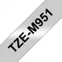 Brother TZE-M951 Beschriftungsband Schwarz auf Silber