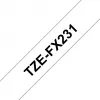 Brother TZE-FX231 Schriftband, schwarz auf weiß TZ