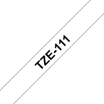 Brother TZE-111 Etikettenband Schwarz auf transparent