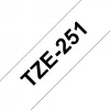 Brother TZE-251 Schriftband Schwarz auf Weiß