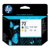 HP 72 Matt-Schwarzer und Gelber DesignJet Druckkopf