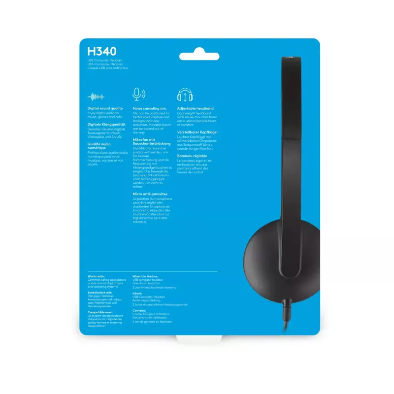 LOGITECH H340 - USB - Headset - Schwarz