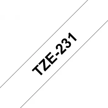 Brother TZE-231 Beschriftungsband Schwarz auf weiß