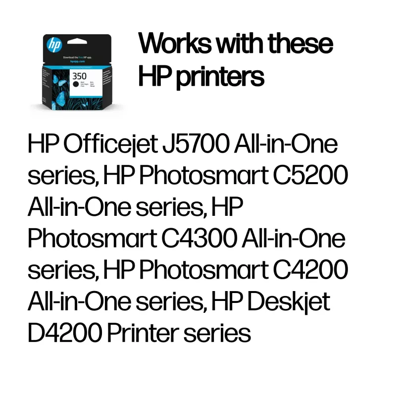 HP 350 Original schwarze Tintenpatrone