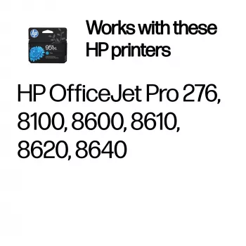 HP 951XL Original-Tintenpatrone Cyan (Hohe Ergiebigkeit)
