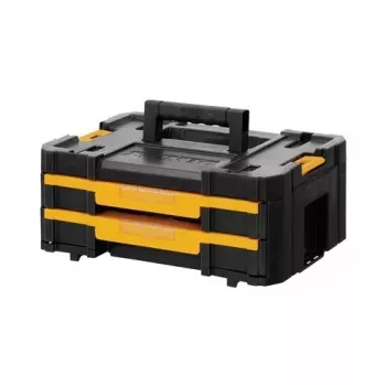 Kleinteilekasten DeWalt DWST1-70706, Kunststoff, 8 L, 2 Fächer, abschließbar, Griff, 440×314×176 mm, schwarz