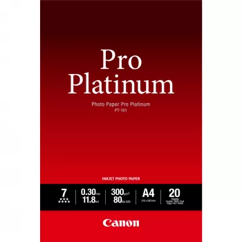 Canon PT-101 Pro Platinum Fotopapier A4 – 20 Blatt