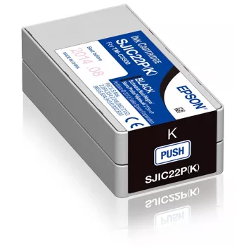 Epson SJIC22P(K): Tintenpatrone für ColorWorks C3500 (Schwarz)