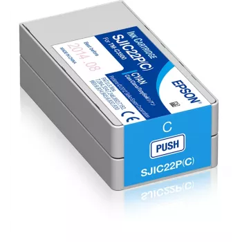 Epson SJIC22P(C): Tintenpatrone für ColorWorks C3500 (Cyan)