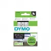 DYMO Authentic D1 Labels | 24mm x 7m Roll | Schwarz Print on Clear | Selbstklebende Etiketten für LabelManager Etikettendrucker
