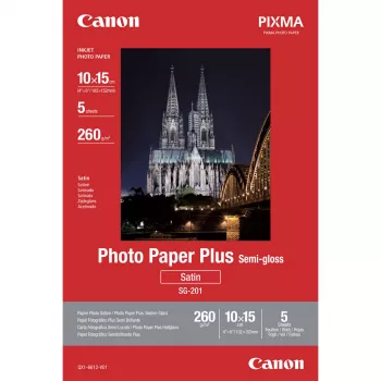 Canon SG-201 Semi-Gloss Photo Paper Plus 10x15cm - 5 Blatt