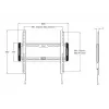 Multibrackets M Universal Wandhalterung Fest Mittel Schwarz