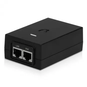 PoE-Adapter UBIQUITI POE-48-24W, 48 V PoE, 2x RJ-45 Fast Ethernet-Anschlüsse, 100–240 V Eingang