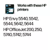 HP 62 Schwarze Original-Tintenpatrone
