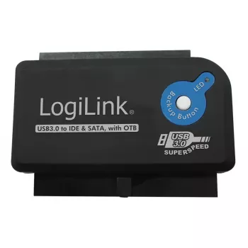 Kabeladapter LogiLink AU0028A USB 3.0 IDE SATA Schwarz