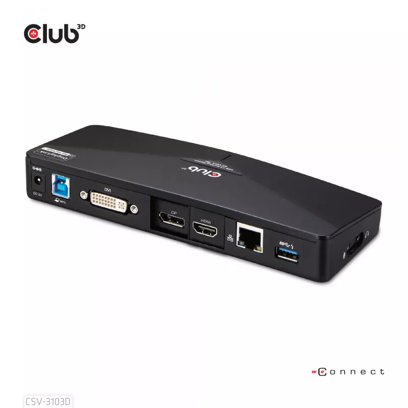 CLUB3D CSV-3103D The Club 3D Universal USB 3.1 Gen 1 UHD 4K Dockingstation DisplayLink™